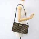 Christian Dior Trotter Canvas Oblique Rabbit Mini Roller Bag Navy Auth fm5123-19