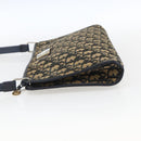 Christian Dior Trotter Canvas Oblique Rabbit Mini Roller Bag Navy Auth fm5123-4