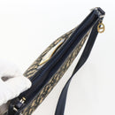 Christian Dior Trotter Canvas Oblique Rabbit Mini Roller Bag Navy Auth fm5123-6