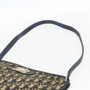Christian Dior Trotter Canvas Oblique Rabbit Mini Roller Bag Navy Auth fm5123-8