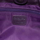 Christian Dior Canage Hand Bag Nylon Purple Silver Auth fm5125-15