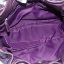 Christian Dior Canage Hand Bag Nylon Purple Silver Auth fm5125-16