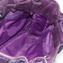 Christian Dior Canage Hand Bag Nylon Purple Silver Auth fm5125-17