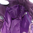 Christian Dior Canage Hand Bag Nylon Purple Silver Auth fm5125-18