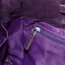 Christian Dior Canage Hand Bag Nylon Purple Silver Auth fm5125-19
