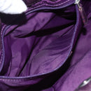 Christian Dior Canage Hand Bag Nylon Purple Silver Auth fm5125-20