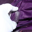 Christian Dior Canage Hand Bag Nylon Purple Silver Auth fm5125-21