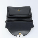 Christian Dior Shoulder Bag Leather Black Gold Auth fm5126-10