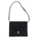 Christian Dior Shoulder Bag Leather Black Gold Auth fm5126-13