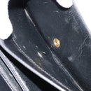 Christian Dior Shoulder Bag Leather Black Gold Auth fm5126-24
