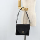 Christian Dior Shoulder Bag Leather Black Gold Auth fm5126-25