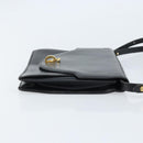 Christian Dior Shoulder Bag Leather Black Gold Auth fm5126-3