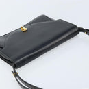 Christian Dior Shoulder Bag Leather Black Gold Auth fm5126-6