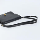 Christian Dior Shoulder Bag Leather Black Gold Auth fm5126-7