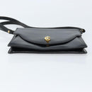 Christian Dior Shoulder Bag Leather Black Gold Auth fm5126-5