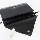Christian Dior Shoulder Bag Leather Black Gold Auth fm5127-15