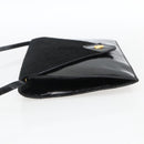Christian Dior Shoulder Bag Leather Black Gold Auth fm5127-4