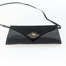 Christian Dior Shoulder Bag Leather Black Gold Auth fm5127-9
