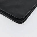 Christian Dior Chain Shoulder Bag Leather Black Gold Auth fm5129-16