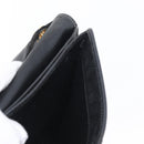 Christian Dior Chain Shoulder Bag Leather Black Gold Auth fm5129-18