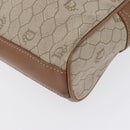 Christian Dior Honeycomb Canvas Clutch Bag PVC Beige Gold Auth fm5130-11