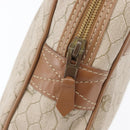 Christian Dior Honeycomb Canvas Clutch Bag PVC Beige Gold Auth fm5130-12