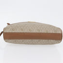 Christian Dior Honeycomb Canvas Clutch Bag PVC Beige Gold Auth fm5130-7