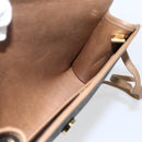 Christian Dior Honeycomb Canvas Shoulder Bag PVC Black Gold Auth fm5132-17