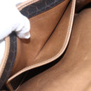 Christian Dior Honeycomb Canvas Shoulder Bag PVC Black Gold Auth fm5132-12