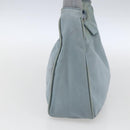 PRADA Hand Pouch Nylon Baby Blue Silver Auth fm5138-4