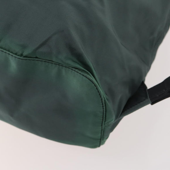 PRADA Backpack Nylon Green Silver Auth fm5140