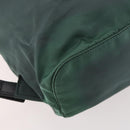 PRADA Backpack Nylon Green Silver Auth fm5140-19