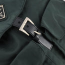 PRADA Backpack Nylon Green Silver Auth fm5140-21