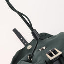 PRADA Backpack Nylon Green Silver Auth fm5140-22