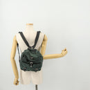 PRADA Backpack Nylon Green Silver Auth fm5140-30