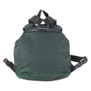 PRADA Backpack Nylon Green Silver Auth fm5140-2