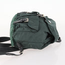 PRADA Backpack Nylon Green Silver Auth fm5140-3