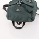 PRADA Backpack Nylon Green Silver Auth fm5140-6