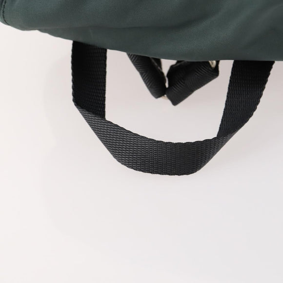PRADA Backpack Nylon Green Silver Auth fm5140