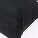 PRADA Tote Bag Nylon Black Silver Auth fm5142-14