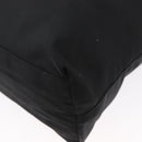 PRADA Tote Bag Nylon Black Silver Auth fm5142-16