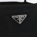 PRADA Tote Bag Nylon Black Silver Auth fm5142-17