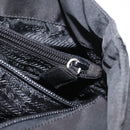 PRADA Tote Bag Nylon Black Silver Auth fm5142-25