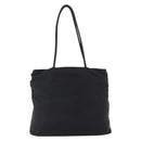 PRADA Tote Bag Nylon Black Silver Auth fm5142-2