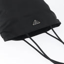 PRADA Tote Bag Nylon Black Silver Auth fm5142-6