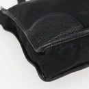PRADA Tote Bag Nylon Leather Black Gold Auth fm5143-14