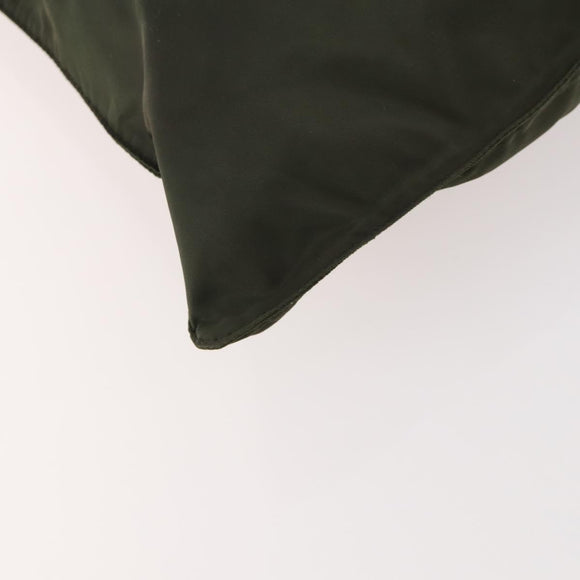 PRADA Shoulder Bag Nylon Green Silver Auth fm5146