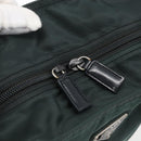 PRADA Tragetasche Nylon Grün Silber Auth fm5147-15