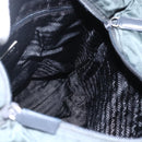 PRADA Tragetasche Nylon Grün Silber Auth fm5147-18