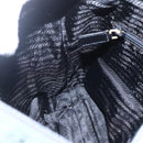 PRADA Tragetasche Nylon Grün Silber Auth fm5147-19